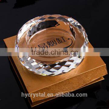 2016 wholesale crystal glass odorless custom cigar ashtray best selling