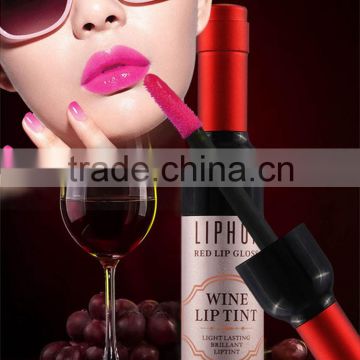 make your own lip gloss Hot sales cute lip gloss, red wine shaped lip gloss