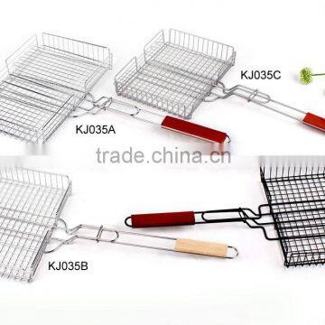 Metal Multi Holes Simply Grilling Nonstick Grilling Basket