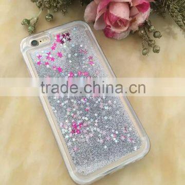 Glitter Quicksand & Stars Hard Liquid Cover Case for Huawei Mate 7 photo-3