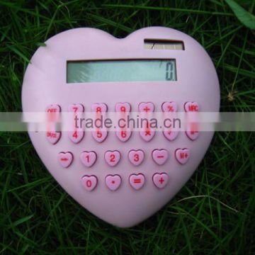 color button novely heart shape desk gift calculator