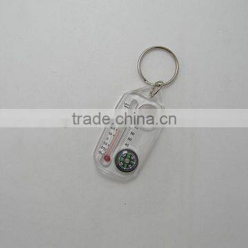 High Quality Plastic Keychain Compass With Thermometer photo-4