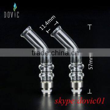 curve glass wide bore drip tip