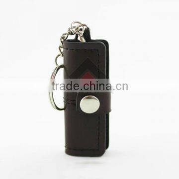 16GB Black Leather USB Flash Drive