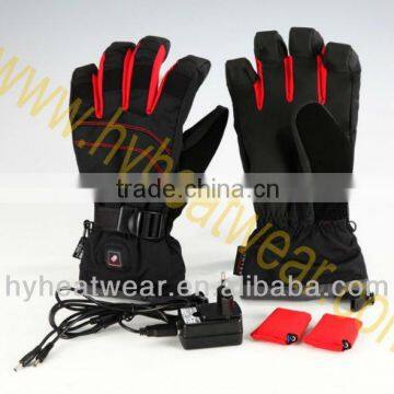 2014 Men Outdoor Ski And Snowboard Battery Heated Ski Gloves/ Rechargeable Heated Ski Glove