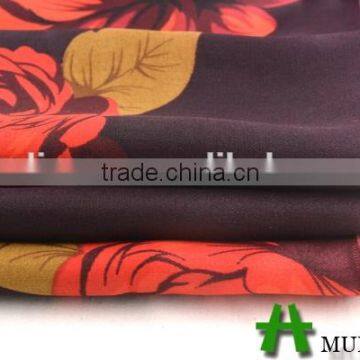 Shaoxing Textile Polyester 50D Floral Satin Dress Fabric/ Satin Nightwear Fabric photo-5