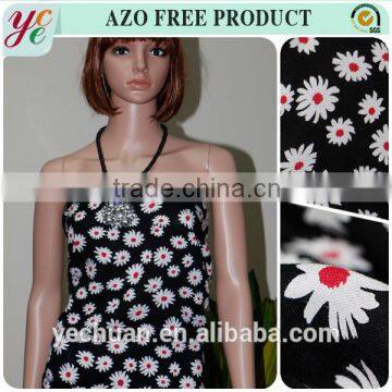 Flower spun composition digital printed rayon fabric