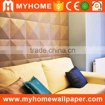 China Supply Plant Fiber Modern Design Interior PVC Board 3D Wall Panels