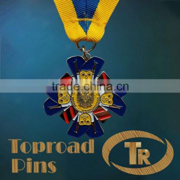 2015 new year best selling medal with ribbon future product