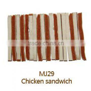 Pollock Chicken Sandwich for Dog Wholesale Bulk Dry Pets Food Dog Treats Dog Training Treats Dog Snacks OEM and Private Label