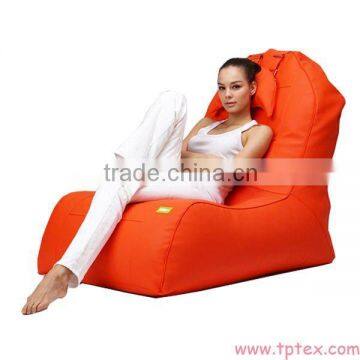 Leather Bean Bag Chair with Pillow Indoor and Outdoor