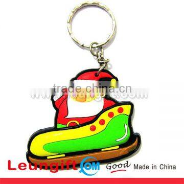 Customised Logo soft rubber pvc keychain