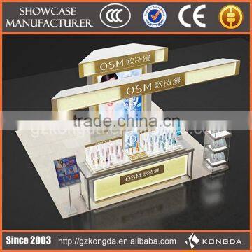 2015 Promotion perfume store shelf,cosmetic display kiosk design