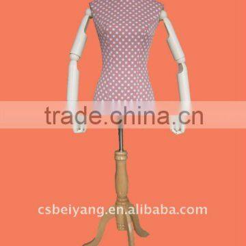 2016 wooden mannequin upper body female mankin BA-2