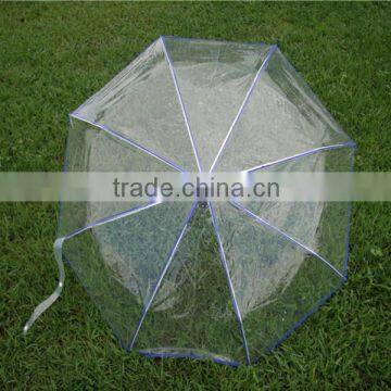 Honsen straight transparent clear poe umbrella