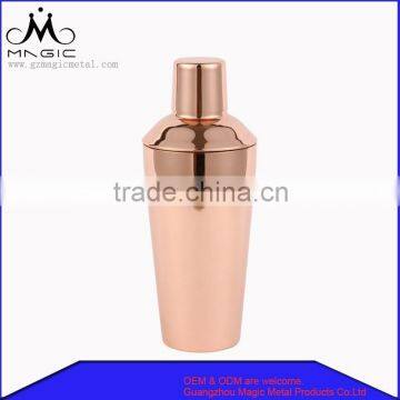 24oz Cupped Stainless Steel Cocktail Shaker Copper Plating Bar Tools
