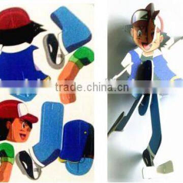 Custom Designs Car Plastic 3D Puzzle for Children packing into snack