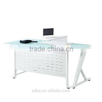 PT-D0505 The latest modern executive desk office table design with glass top