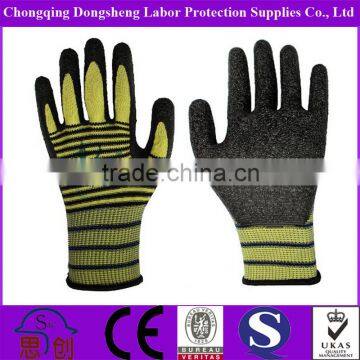 Latex rugate personal protective equipment safety glove