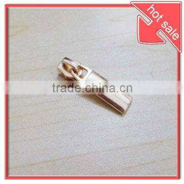 fashion metal zipper puller slider with blink gold color