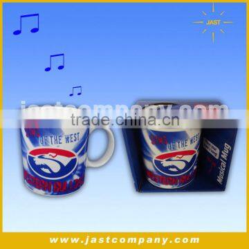 Artistic Ceramic Music Mug, Special Gift Ceramic Music Mug for Couples