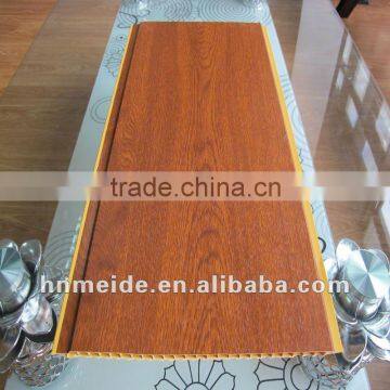 Wood grain PVC door panel