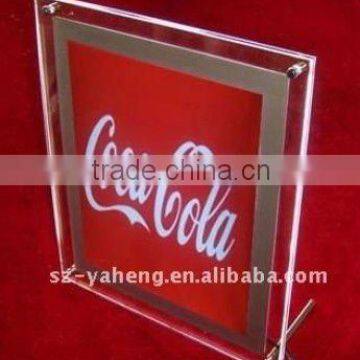 Magnetic LED bathroom advertising frames