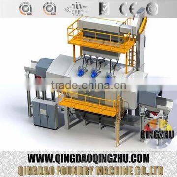 CE Approved Continuous Tumble Belt Blast Cleaning Machine