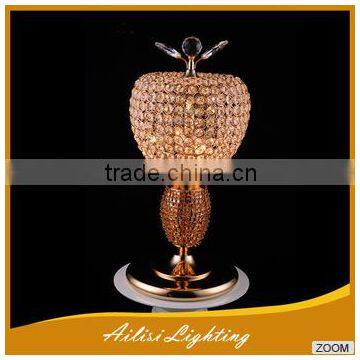 Modern Simple Type Best Selling 4 Lights Crystal Table Lamp With Iron Material