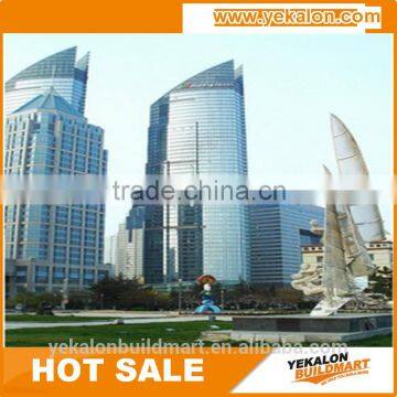 Yekalon curtain wall system 2015 hot sale artistic hidden framing interior wall paneling