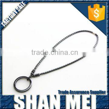 New Design Black Hematite Bead Necklaces For Men photo-5