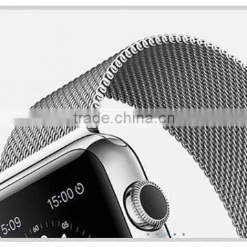 Hot Sale Adjustable Magnetic Closure Stainless Steel Mesh Band for Apple Watch Milanese Loop Watch Band