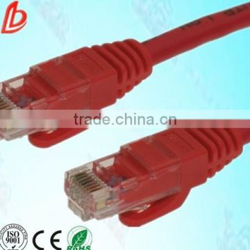 4 pairs utp cat5e network patch cords with 8p8c RJ45 crystal connectors,24/26AWG utp network cables