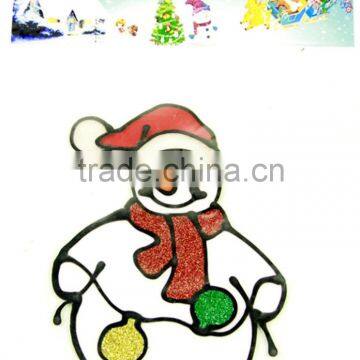 Newest selling OEM quality Christmas decoration mall stores Glass Sticker Static stickers with good offer