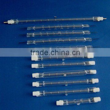 Electric halogen quartz glass tube heater of tungsten wire