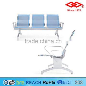 3 seat outdoor public terminal waiting seating bench