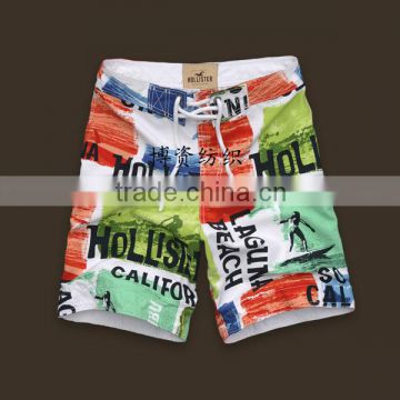 Beach pants sell like hot cakes fashion peach skin printed side window materials four pieces of cloth curtain bed tabby fabrics