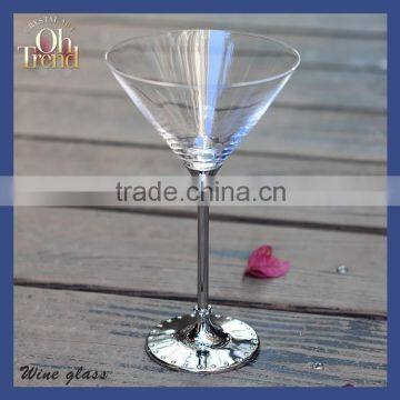 Glassware manufacturer gold rim color stem martini Caipirinha glass