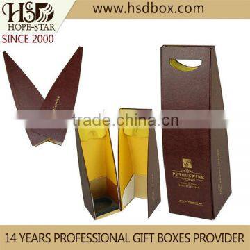 OEM Spot UV Coated Magnetic Wine Box,Wine Gift Packing Box,Paper Wine Box With Handle Make in Guangzhou photo-4