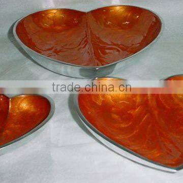 Aluminium Heart Shape dish set