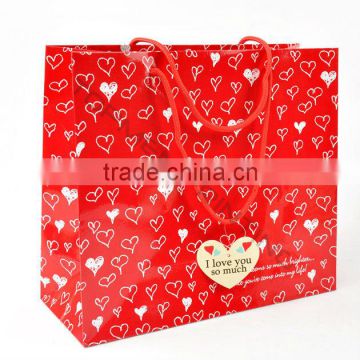 Red Festival Paper Wedding Gift Bags