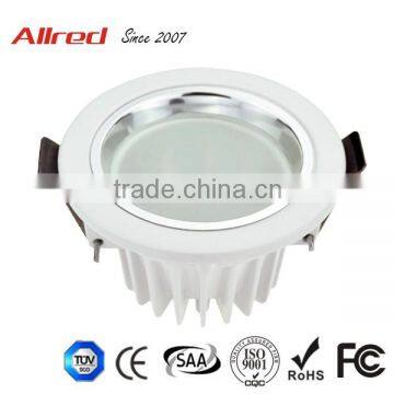 2015 New product cutout 175mm round 18w LED downlight glass cover