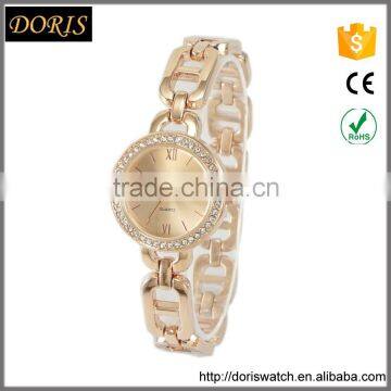 New models leisure style women's chain dress watch amazing sunray dial bright Japan quartz watches woman and girls