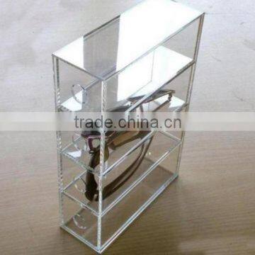 Crystal Clear Acrylic Eyeglass Display Stands Lucite eyewear Display Rack Plexiglass Sunglasses Display holder