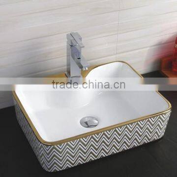 Supplier by China Classic Flower Round Color Cabinet Wash Hand Basin photo-3