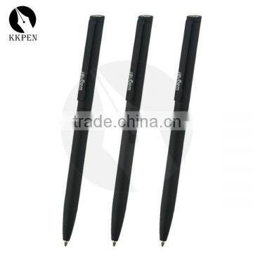 KKPEN 2016 Newest rubber coated black metal pen with company logo