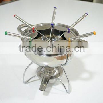 High quality metal steel household fondue pot