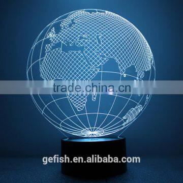 Cheap 3D Acrylic Table Earth Lamp Christmas Gift photo-3
