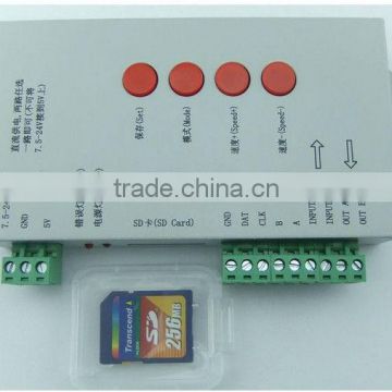 Digital programable led Pixel controller with sd card