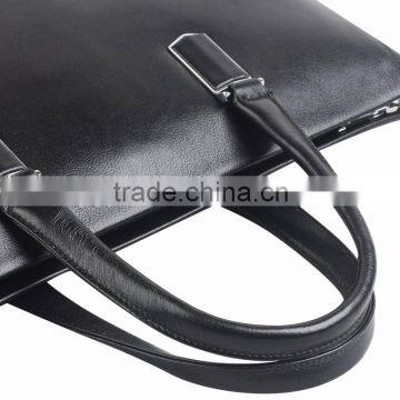 QIALINO New Trend Bags Computer Laptop Bags Men Leather Briefcase for Macbook 12/13/15 Inch photo-3